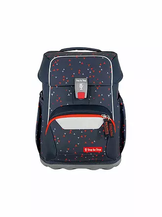 STEP BY STEP | Set de cartable 4 pièces BASIS Blue Hearts | grau